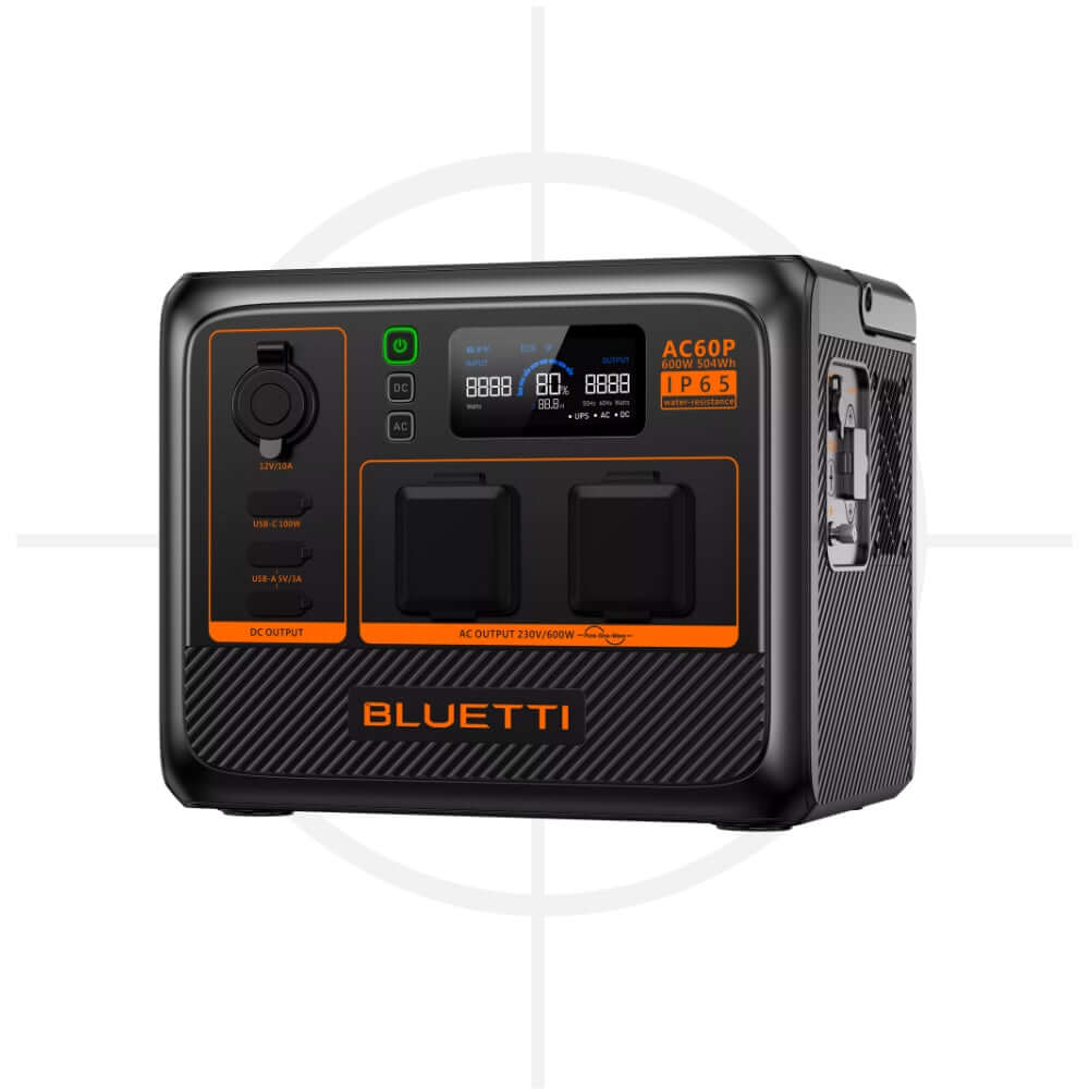 תחנת כוח | BLUETTI AC60P Portable Power Station | 600W 504Wh