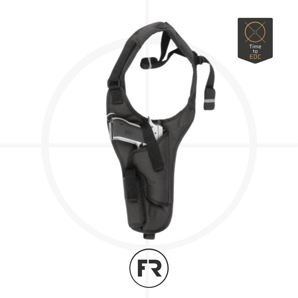 נרתיק כתף לאקדח קורדורה | FrontLine | Padded Cordura Vertical Shoulder Holster - Time to EDC.com