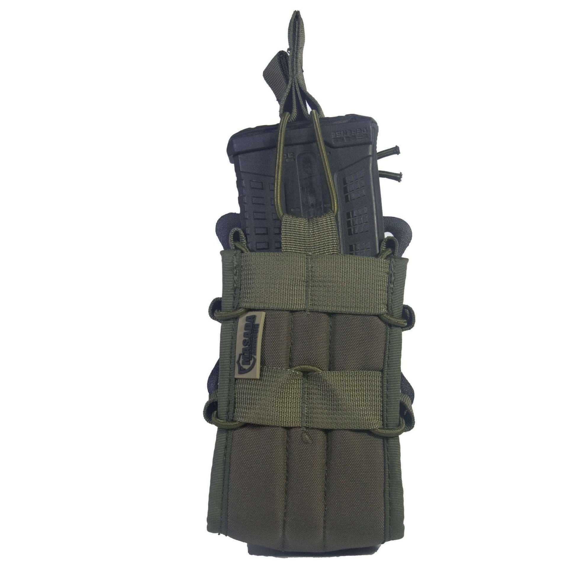 פונדה כפולה למחסניות M4 ירוק DOUBLE MAG POUCH MASADA MASADA Armour