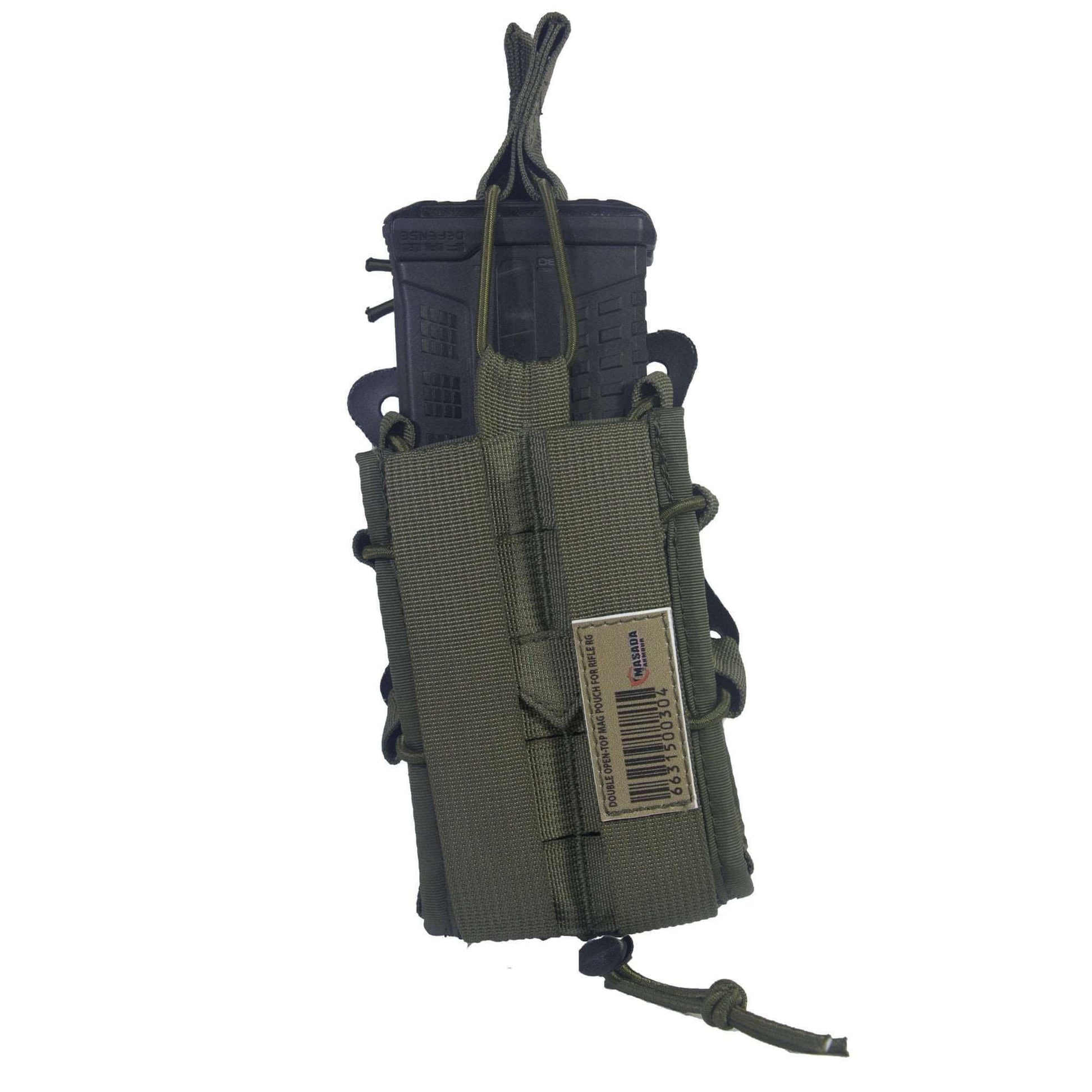 פונדה כפולה למחסניות M4 ירוק DOUBLE MAG POUCH MASADA MASADA Armour