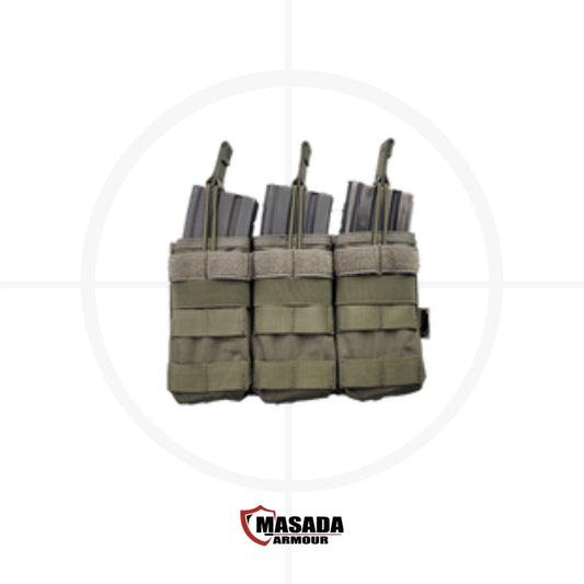 פאוץ' קנגורו משולש למחסניות 5.56 | Triple 5.56 Mag Pouch -  MASADA Armour -  פאוץ' קנגורו משולש למחסניות 5.56 | Triple 5.56 Mag Pouch -  Time to EDC.com -  