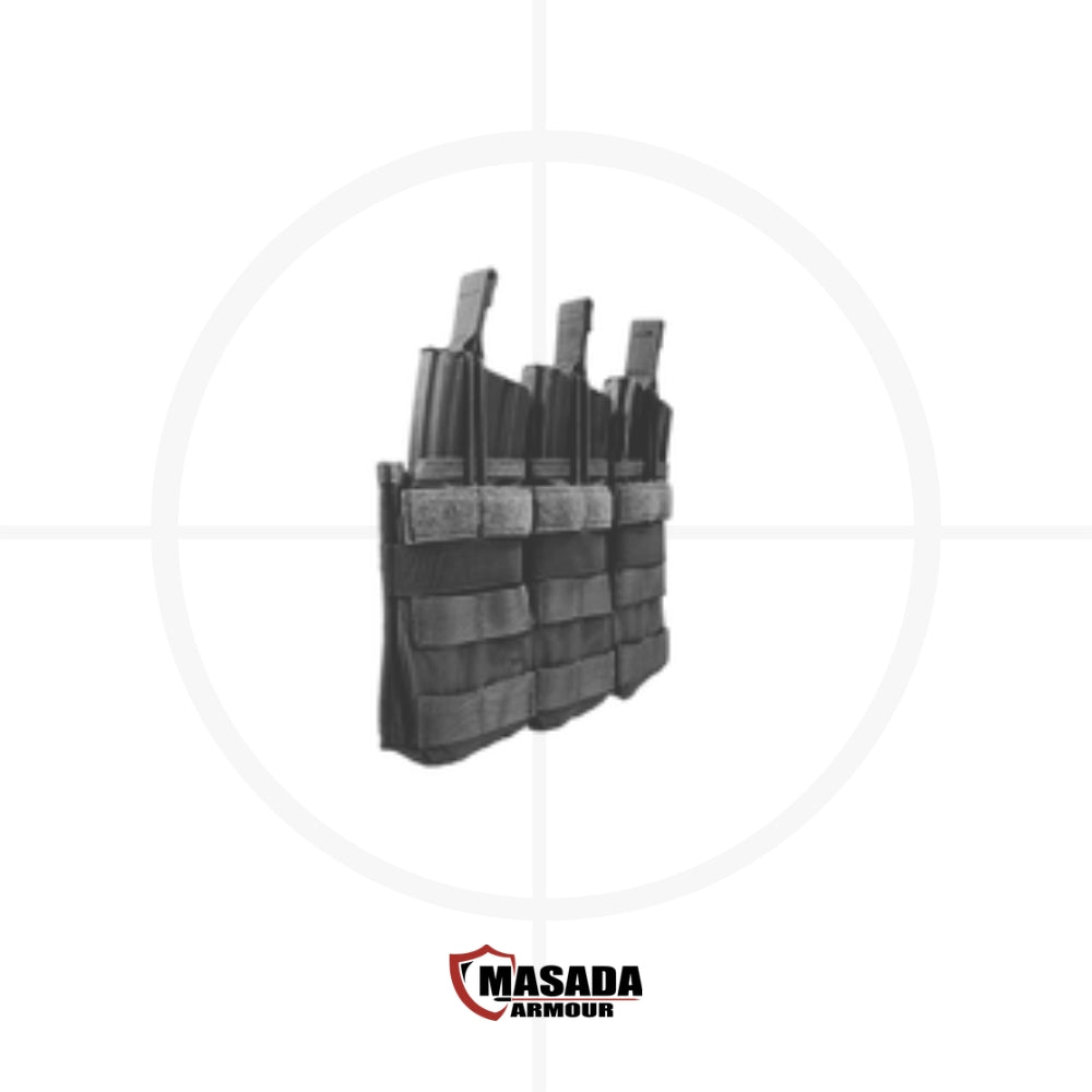 נרתיק מחסניות, Triple 5.56 Mag Pouch, מצדה ארמור, MOLLE, נרתיק 5.56, נרתיק 7.62, ציוד טקטי, נרתיק קל משקל, תחזוקה קלה, נרתיק לשטח, ציוד קרבי, מגני מגן