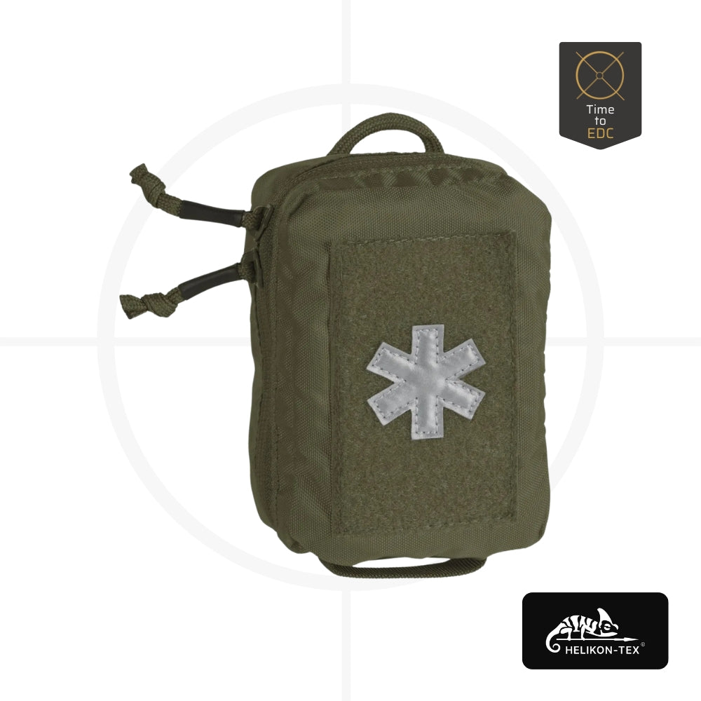 Helikon Medical Line, רוכסן YKK דו-כיווני, MOLLE PALS תואם, פאנל סקוץ' תג זיהוי, צלב פרמדיק מחזיר אור, כיסי רשת עם רוכסן, רצועת ניילון נוספת ציוד, פטנט אירופאי Helikon, ניילון 80D, פאוץ זרה ראשונה, ערכת עזרה ראשונה, תיק עזרה ראשונה, עזרה ראשונה קטן