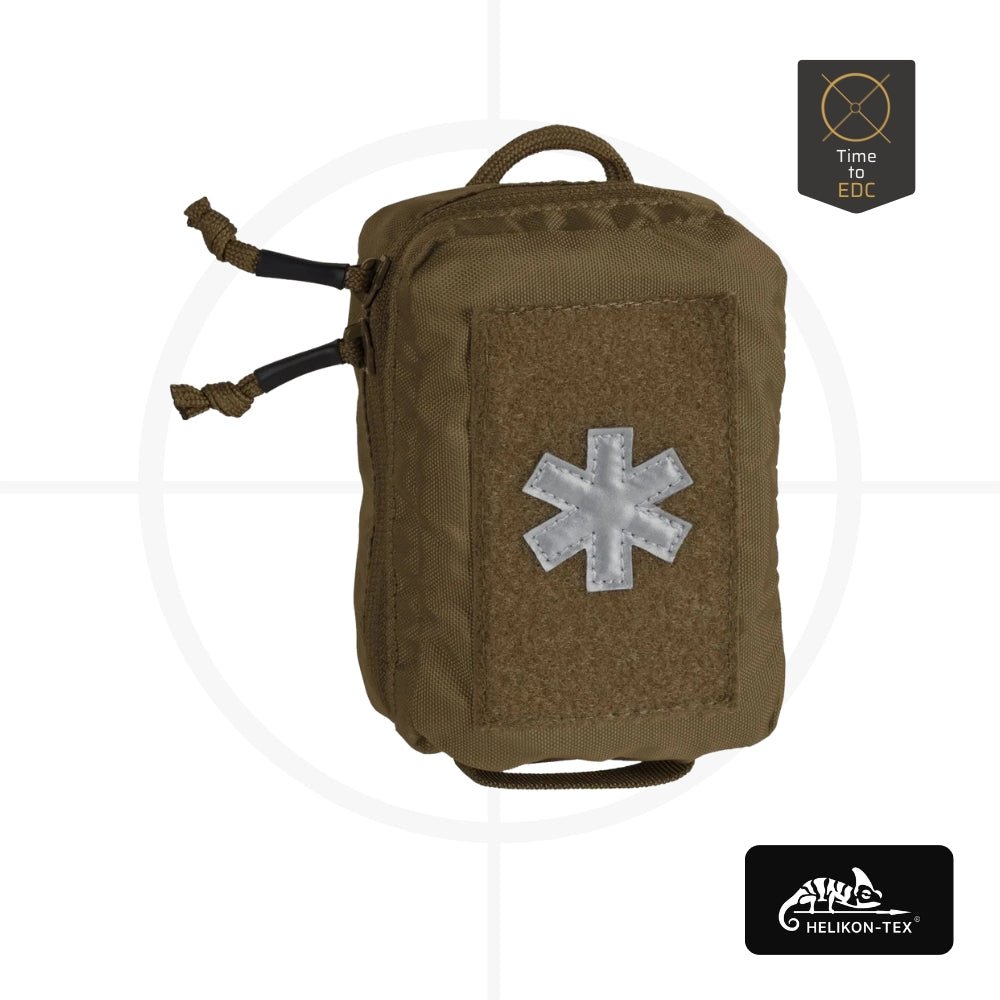 Helikon Medical Line, רוכסן YKK דו-כיווני, MOLLE PALS תואם, פאנל סקוץ' תג זיהוי, צלב פרמדיק מחזיר אור, כיסי רשת עם רוכסן, רצועת ניילון נוספת ציוד, פטנט אירופאי Helikon, ניילון 80D, פאוץ זרה ראשונה, ערכת עזרה ראשונה, תיק עזרה ראשונה, עזרה ראשונה קטן