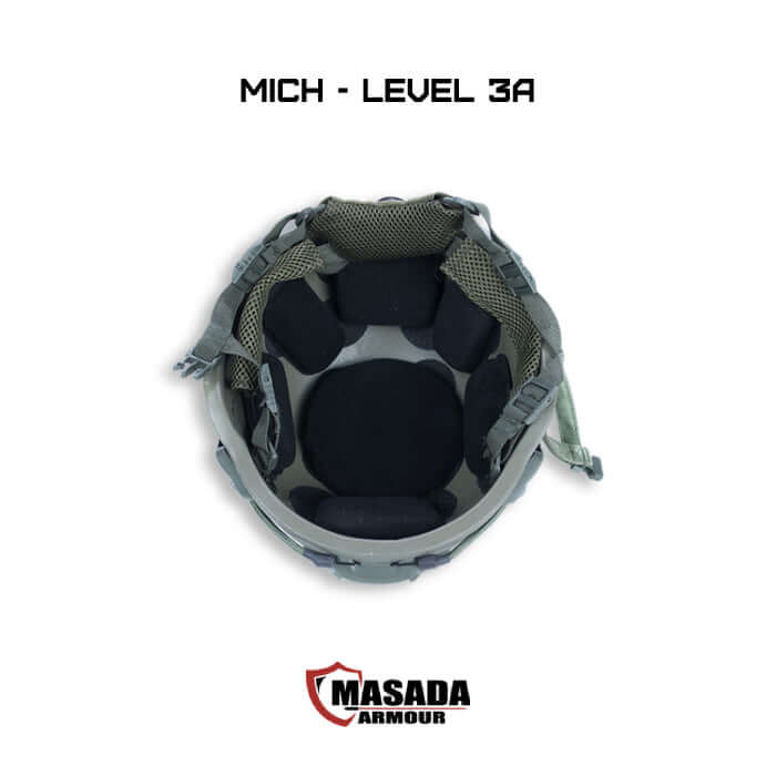 קסדה טקטית MICH Helmet Level 3A MASADA Armour