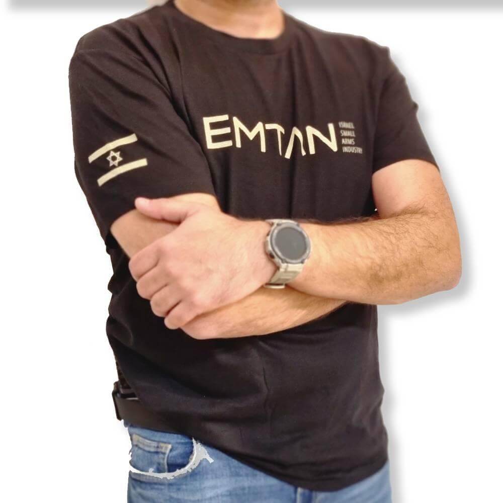 חולצה T-shirt - שחור EMTAN #1 EMTAN