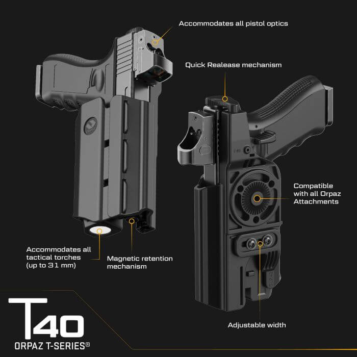 נרתיק אורפז - T-40 LIGHT OWB LEVEL II RETENTION ORPAZ